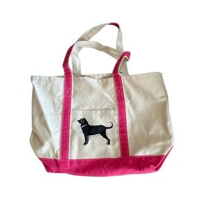Black Dog Pink tote bag